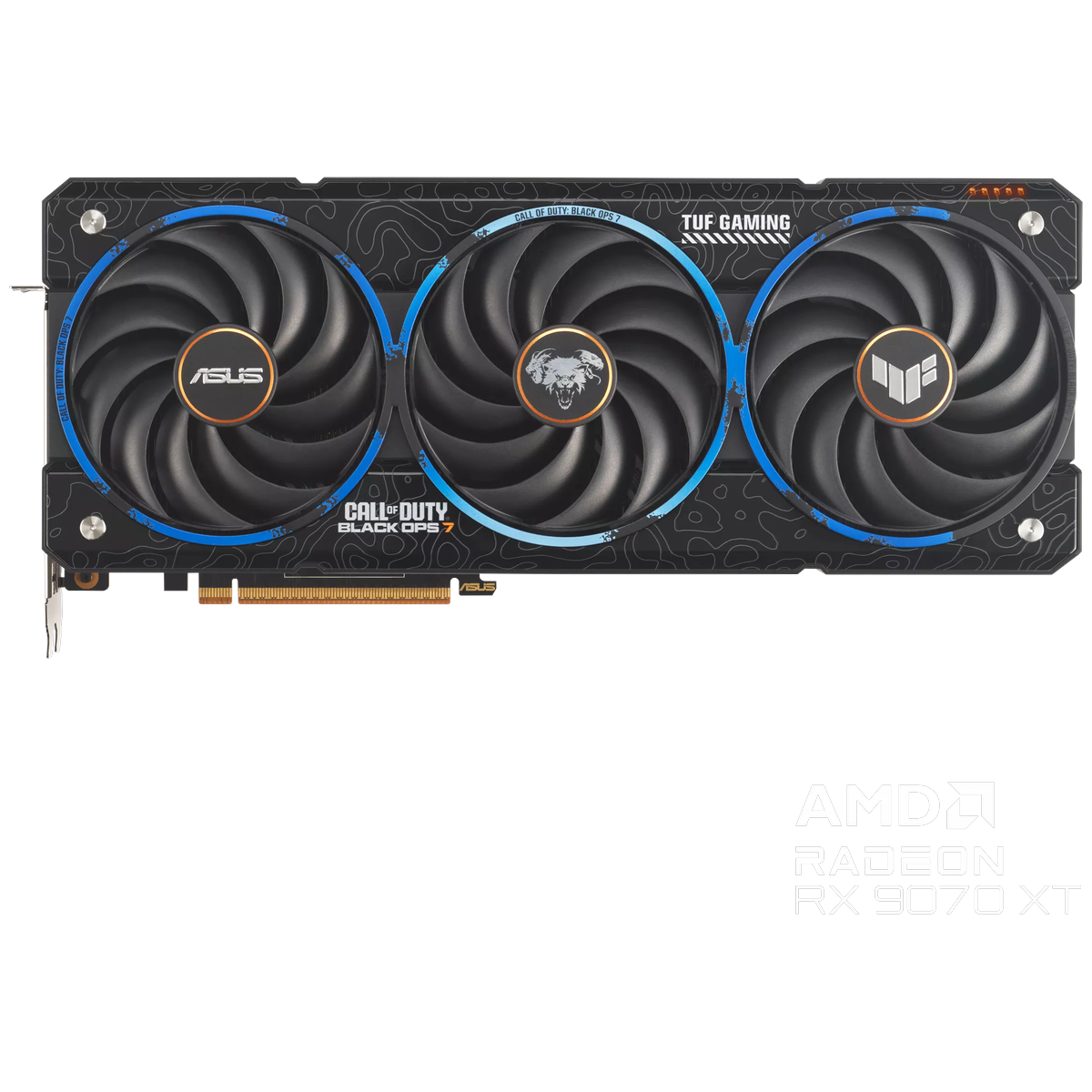 Видеокарта ASUS RX9070XT TUF GAMING COD BO7 SPECIAL EDITION OC 16GB GDDR6 256bit 3xDP HDMI 3FAN RTL 