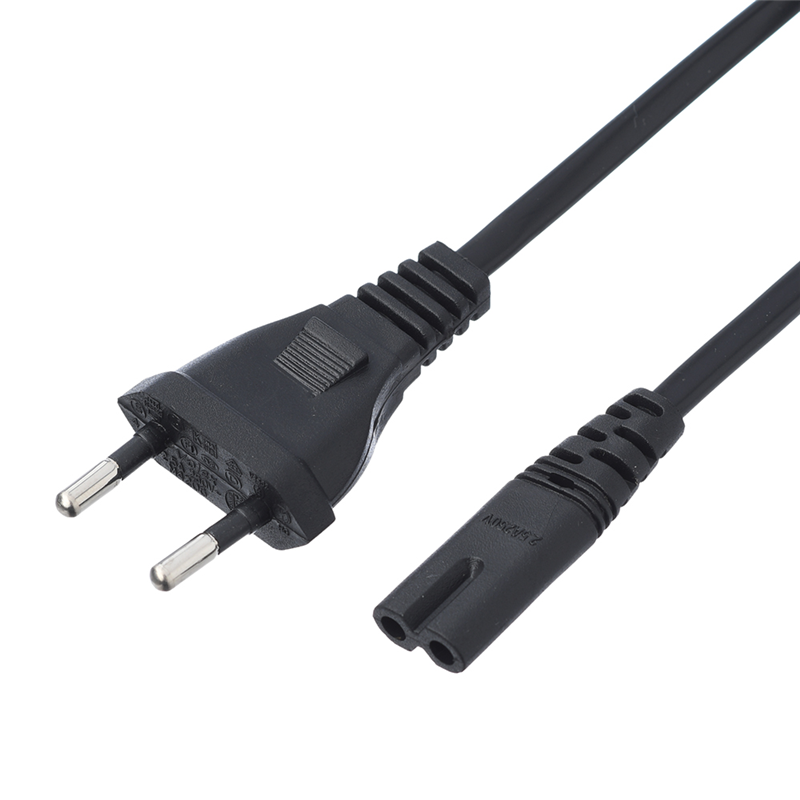 GoPower евровилка-C7 (2-pin) 1.8м ПВХ 0.75мм черный (1 / 300)