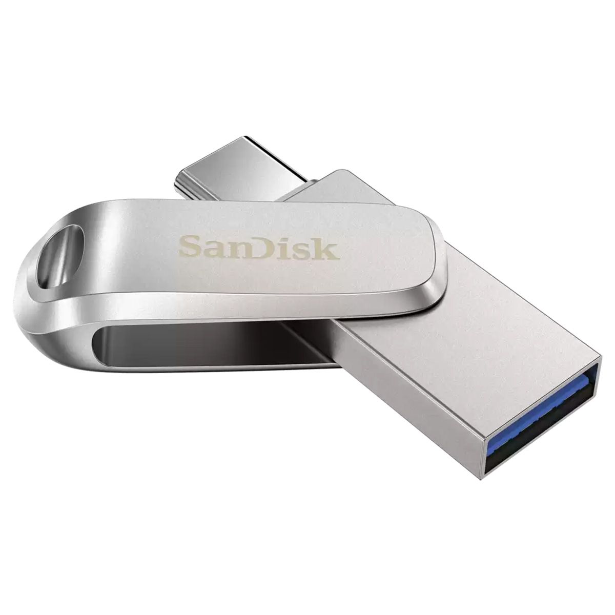 Флеш Диск Sandisk 32GB Ultra Dual Drive Luxe SDDDC4-032G-G46 USB3.0 серебристый