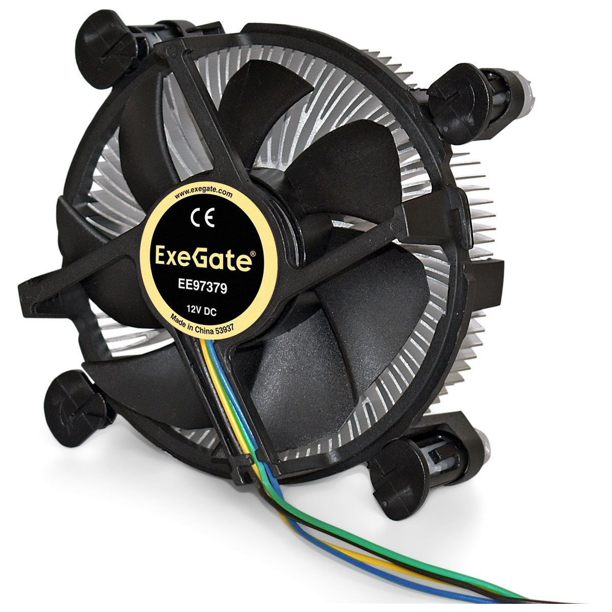 Exegate EX283280RUS Кулер ExeGate EE97379, Al, S1150/1151/1155/1156, TDP 65W, Hydro bearing, 4pin, 2