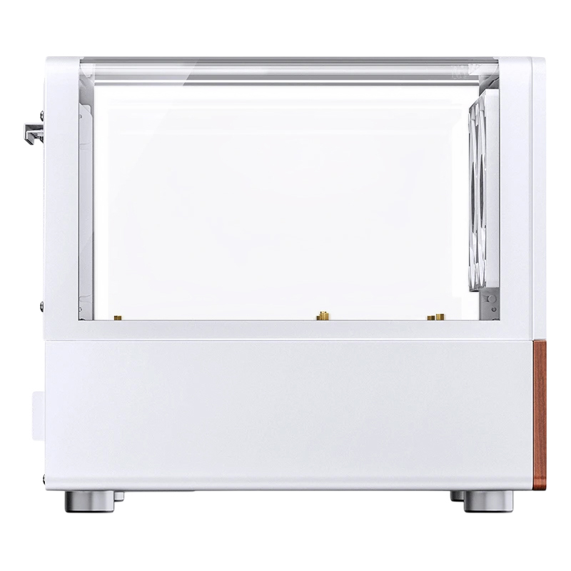 Корпус JONSBO V12, Mini-Tower, TG, 2x120mm, 1xUSB-A 3.0 + 1xUSB-C 3.2, mATX, mITX White