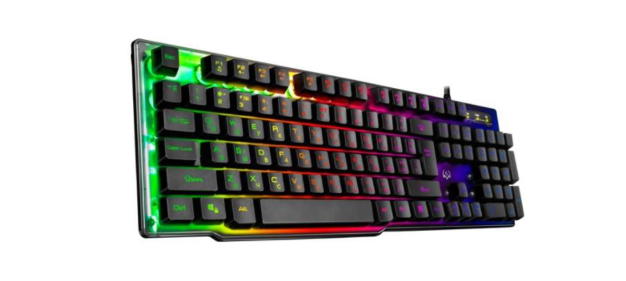 Игровая клавиатура Sven KB-G8500 (104 кл, 12 Fn  функций, прозрач. корп.,подсв, мет. основание )
