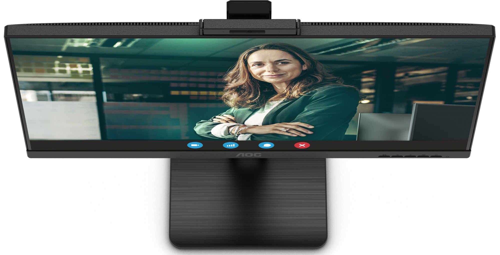 Монитор AOC 27" Pro Q27P3QW черный IPS LED 16:9 HDMI M/M Cam матовая HAS Piv 1000:1 350cd 178гр/178г
