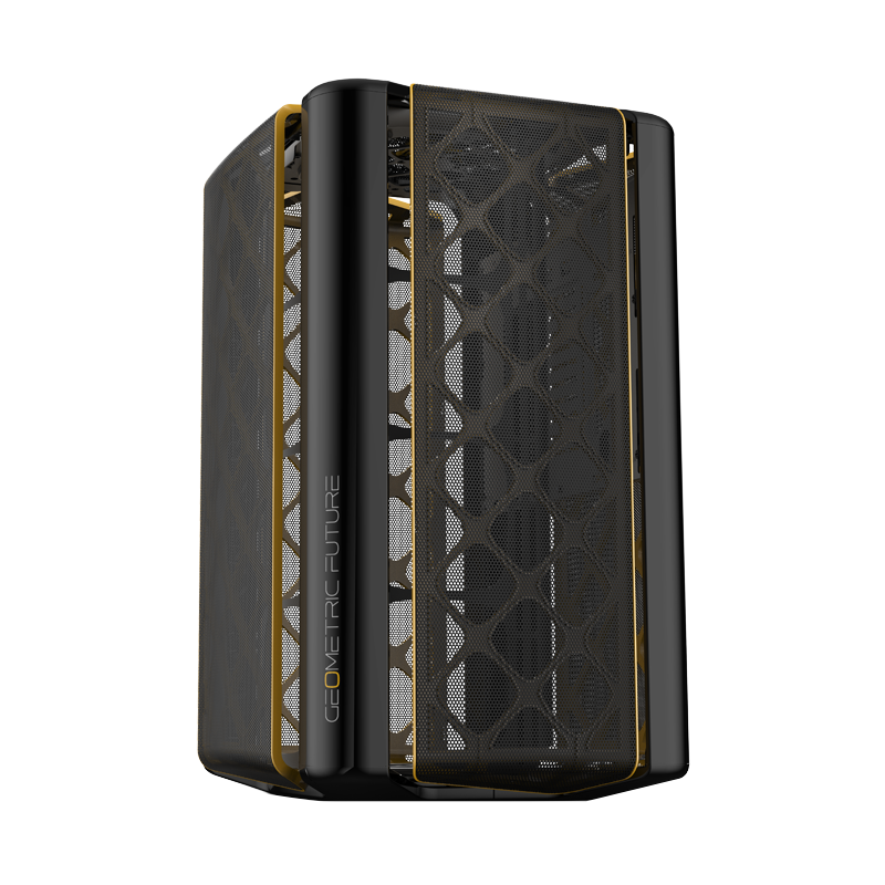 Корпус ПК без блока питания Geometric Future Model 2 The Ark, Mini-Tower, no fans, 3xUSB-A 3.0, 1xUS