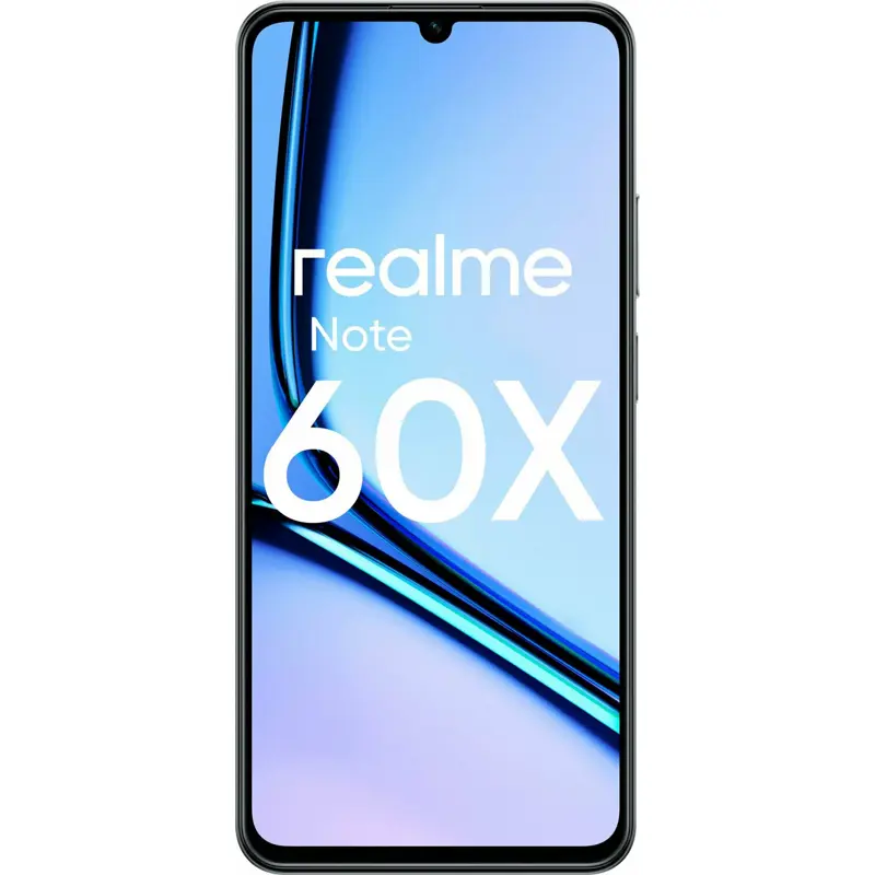 Смартфон Realme RMX3938 Note 60х 64Gb 3Gb черный моноблок 3G 4G 2Sim 6.74" 720x1600 Android 14 8Mpix