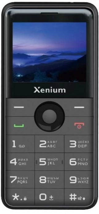Мобильный телефон XENIUM X700 черный моноблок 2Sim 2.31" 240x320 Nucleus 0.3Mpix GSM900/1800 MP3 FM