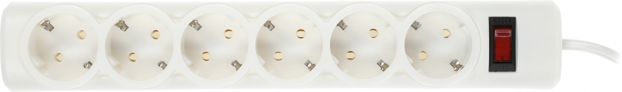 Сетевой фильтр Defender DFS 151 1.8м (6 розеток) белый (коробка)