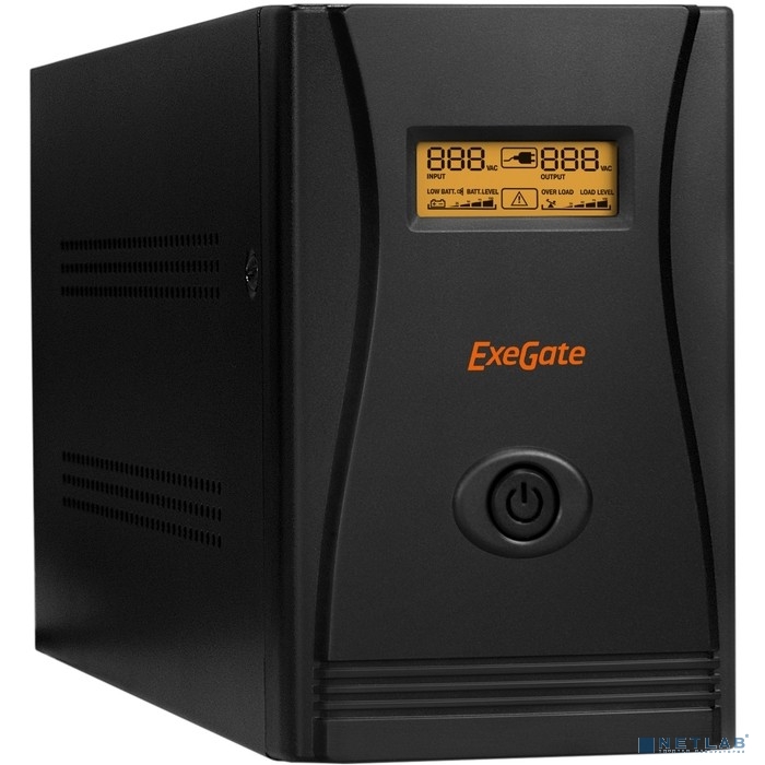 Exegate EP285517RUS ИБП ExeGate SpecialPro Smart LLB-2000.LCD.AVR.C13.RJ.USB <2000VA/1200W, LCD, AVR