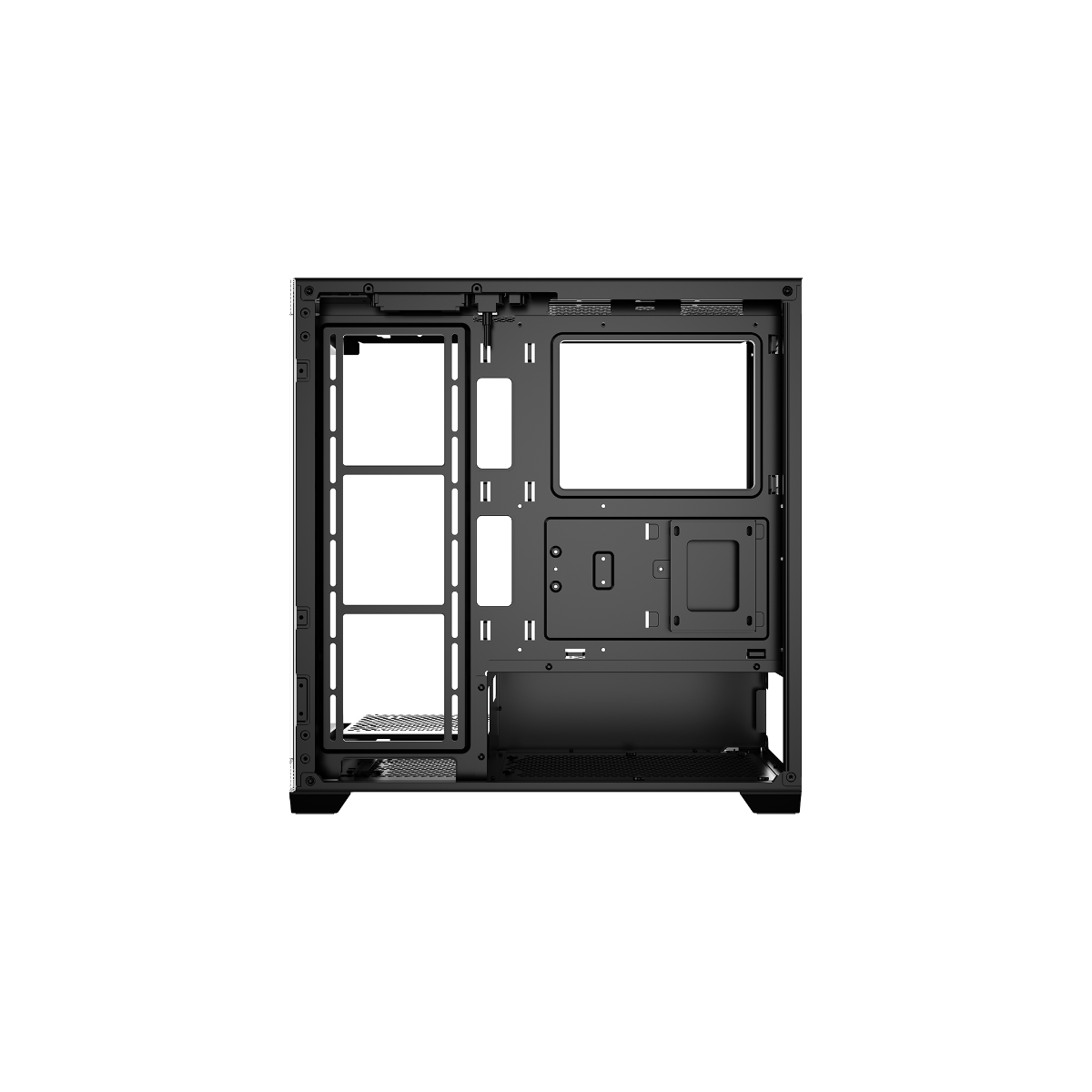 Корпус Ocypus Gamma C72 BK ARGB, Midi-Tower, TG, 4x120mm ARGB, 2xUSB-A 2.0 + 1xUSB-A 3.0, ATX, mATX,