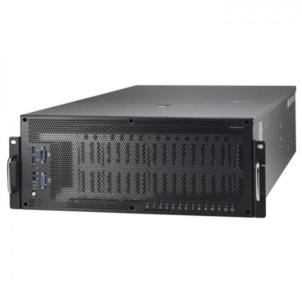 Платформа системного блока Tyan «TYAN FA77-B7119 (B7119F77V10E4HR-2T-N) 4U, FA77, C621, (2) LGA3647 Intel Xeon Scalable (14) 2.5» Hot-Swap bays,(3+1) 4,800W 80+ Platinum,for NV GPU cards 4U 10GPU(2) 10GbE RJ-45 NVMe by M2093