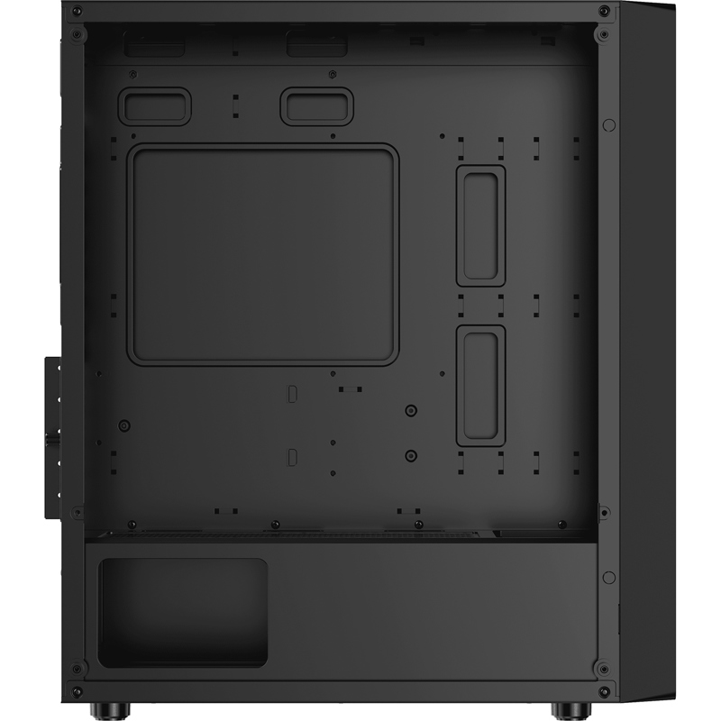 Корпус Ocypus Gamma C50 BK, Mini-Tower, TG, no fans, 1xUSB-A 3.0 + 2xUSB 2.0, mATX, mITX Black