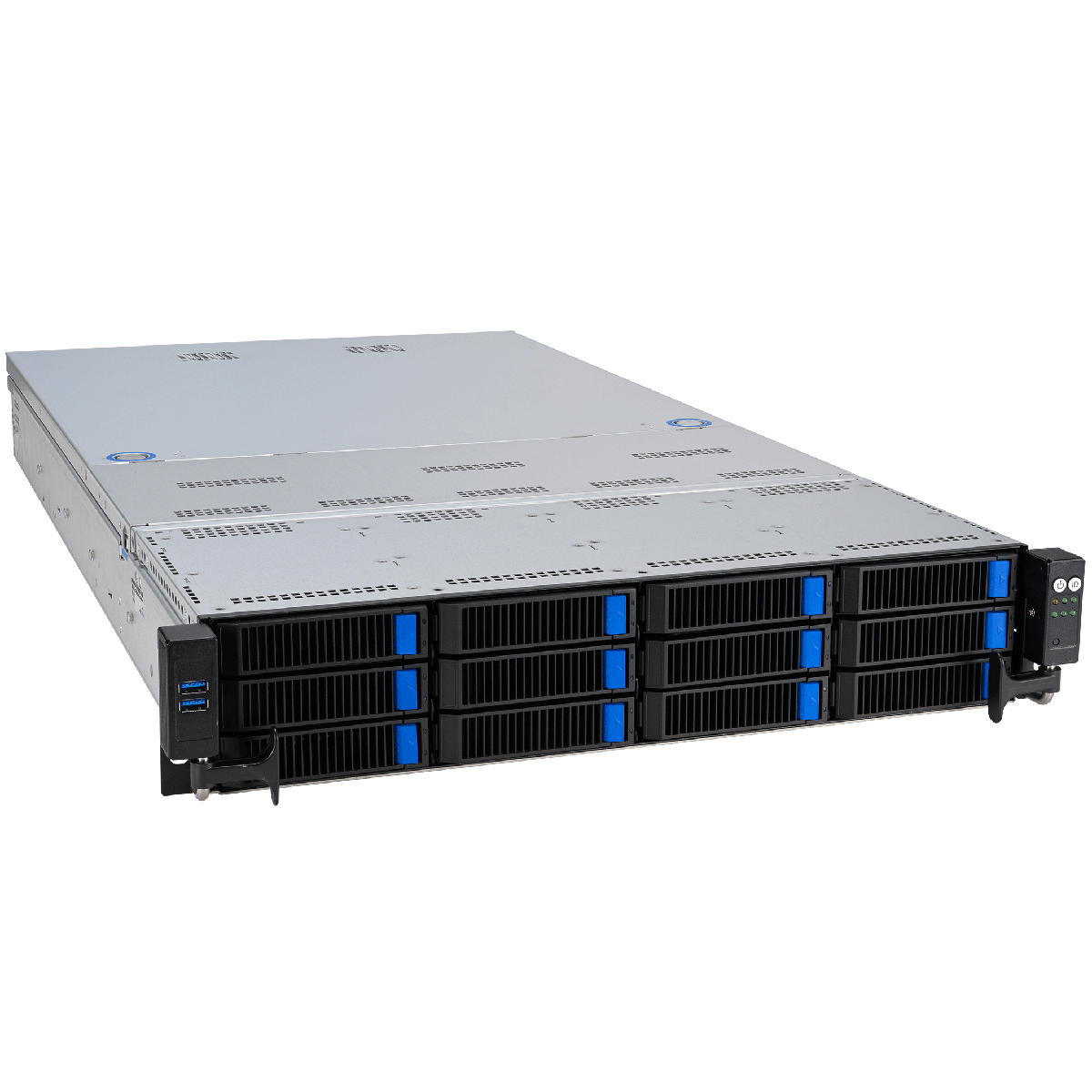 Сервер ASUS RS720-E11-RS12U 2U, 2x LGA4677, 32x DDR5(4800), 12x 3,5 (8xNVMe/SAS/SATA+4 NVMe/SATA), 2