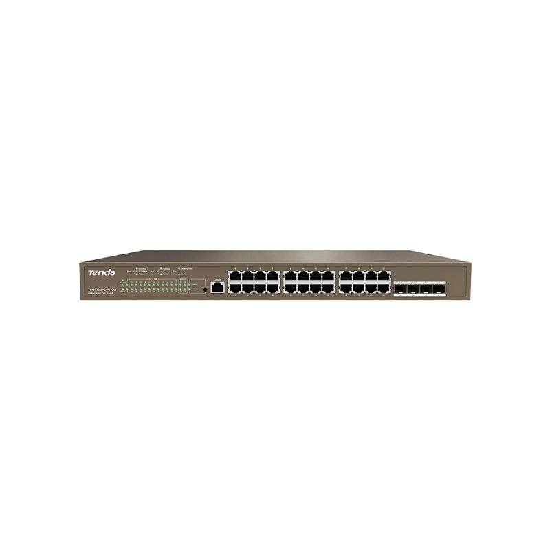 Коммутатор IP-Com G5328P-24-410W (L3) 24x1Гбит/с 4xКомбо(1000BASE-T/SFP) 4SFP 24PoE 370W управляемый