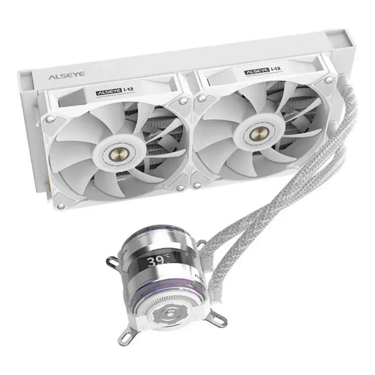 Жидкостная система охлаждения ALSEYE i240-W, Pump dimensions: L70*W70*H52.4 mm
Pump speed: 3200RPM±1