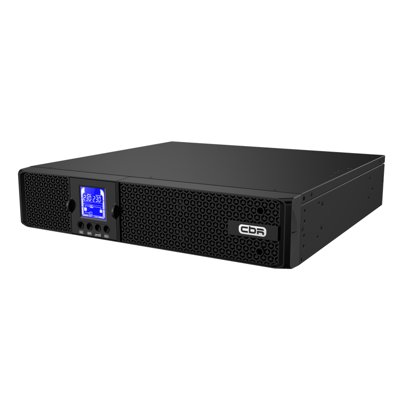 ИБП CBR [ESN-1.5KRT-8I-LCHERSC] Online 1500VA/1500W RT 8 x C13, LCD, HID-USB, RS232, EPO, SNMP slot