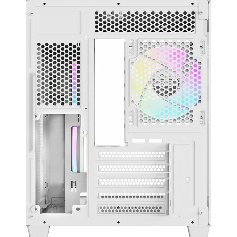 Корпус Case Ocypus Gamma C54 WH ARGB, Midi-Tower, TG, 3x120mm ARGB, 1xUSB-A 3.0 + 2xUSB 2.0, mATX, m