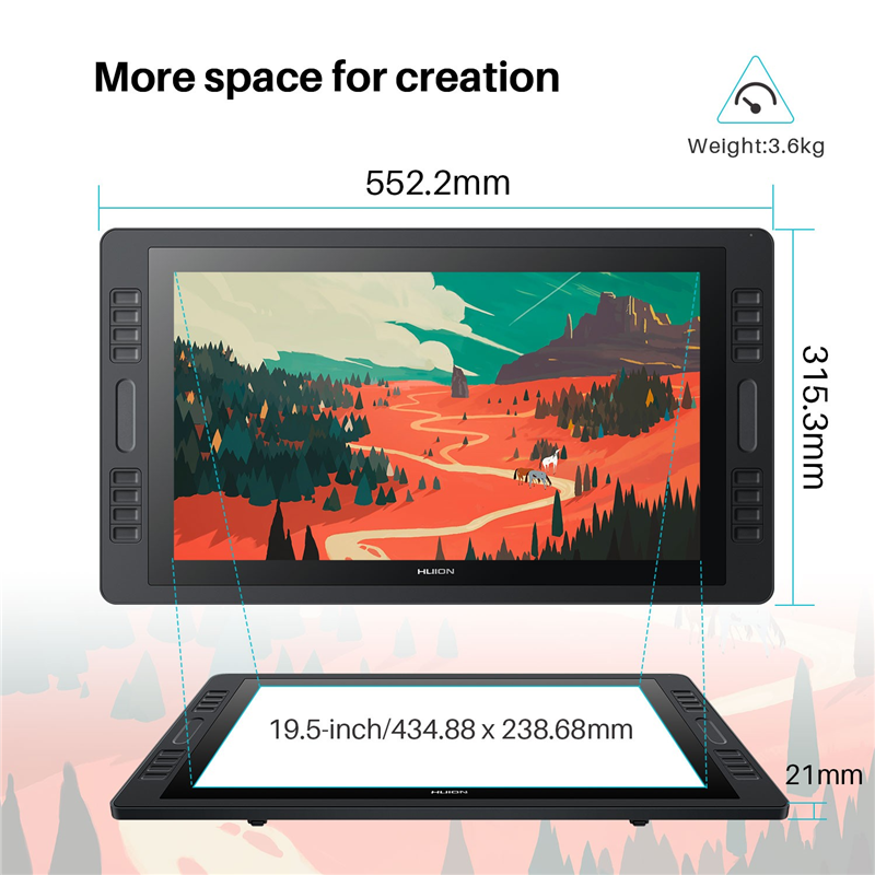 Сенсорный монитор Huion KAMVAS Pro 20