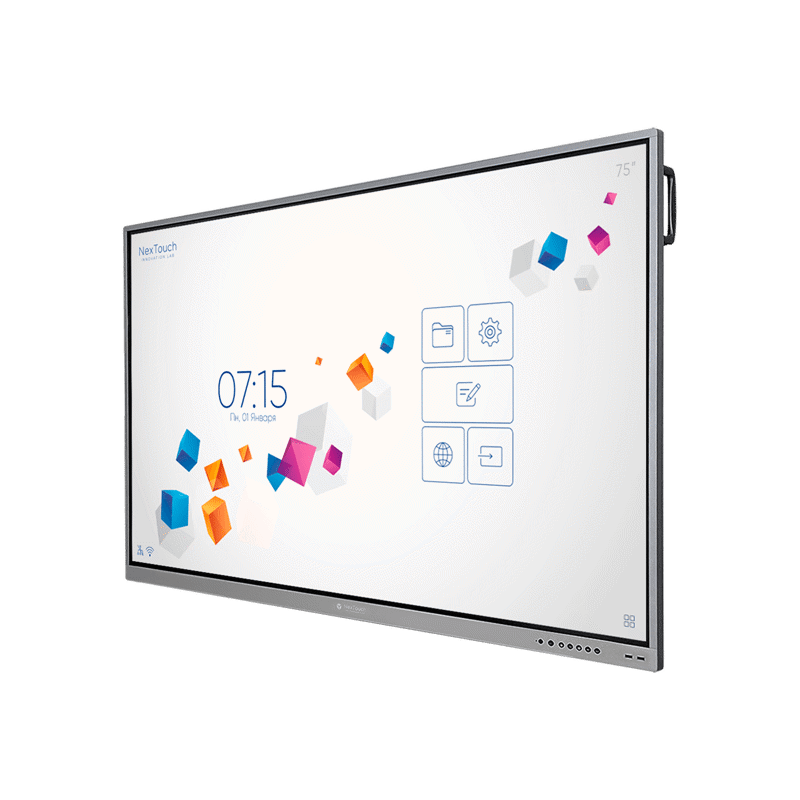 Интерактивная панель NextPanel 75, 75", 4К (3840*2160), 400 кд/м2, 4000:1, IR, 10 мс, 20 касаний, Wi