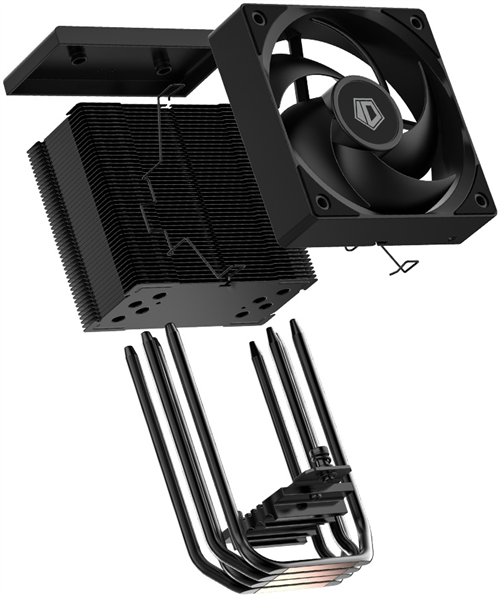 Устройство охлаждения(кулер) ID-Cooling SE-904-XT Soc-AM5/AM4/1200/1700/1851 черный 4-pin 14-29.1dB 