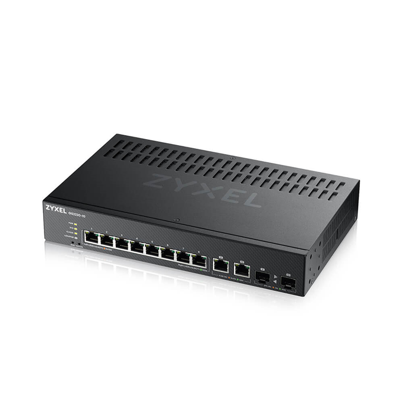 Коммутатор Zyxel GS2220-10-EU0101F (L2) 10x1Гбит/с 2xКомбо(1000BASE-T/SFP) управляемый