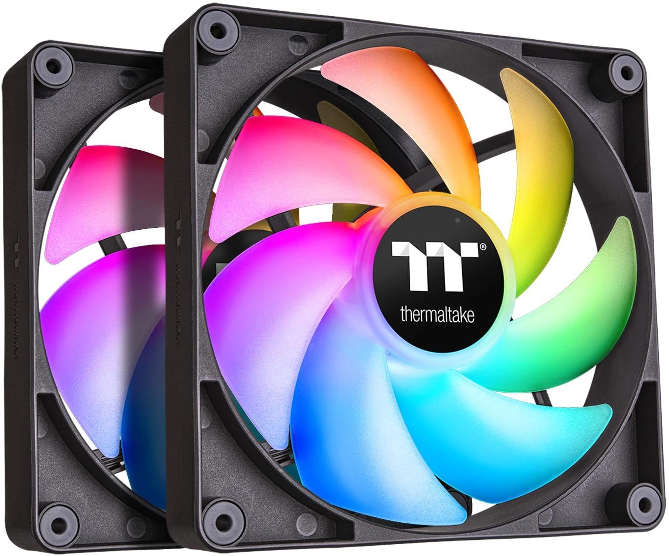 Вентилятор для корпуса Thermaltake CT140 ARGB 140х140x25 черный 4-pin 30.5дБ (упак.:2шт) (CL-F150-PL