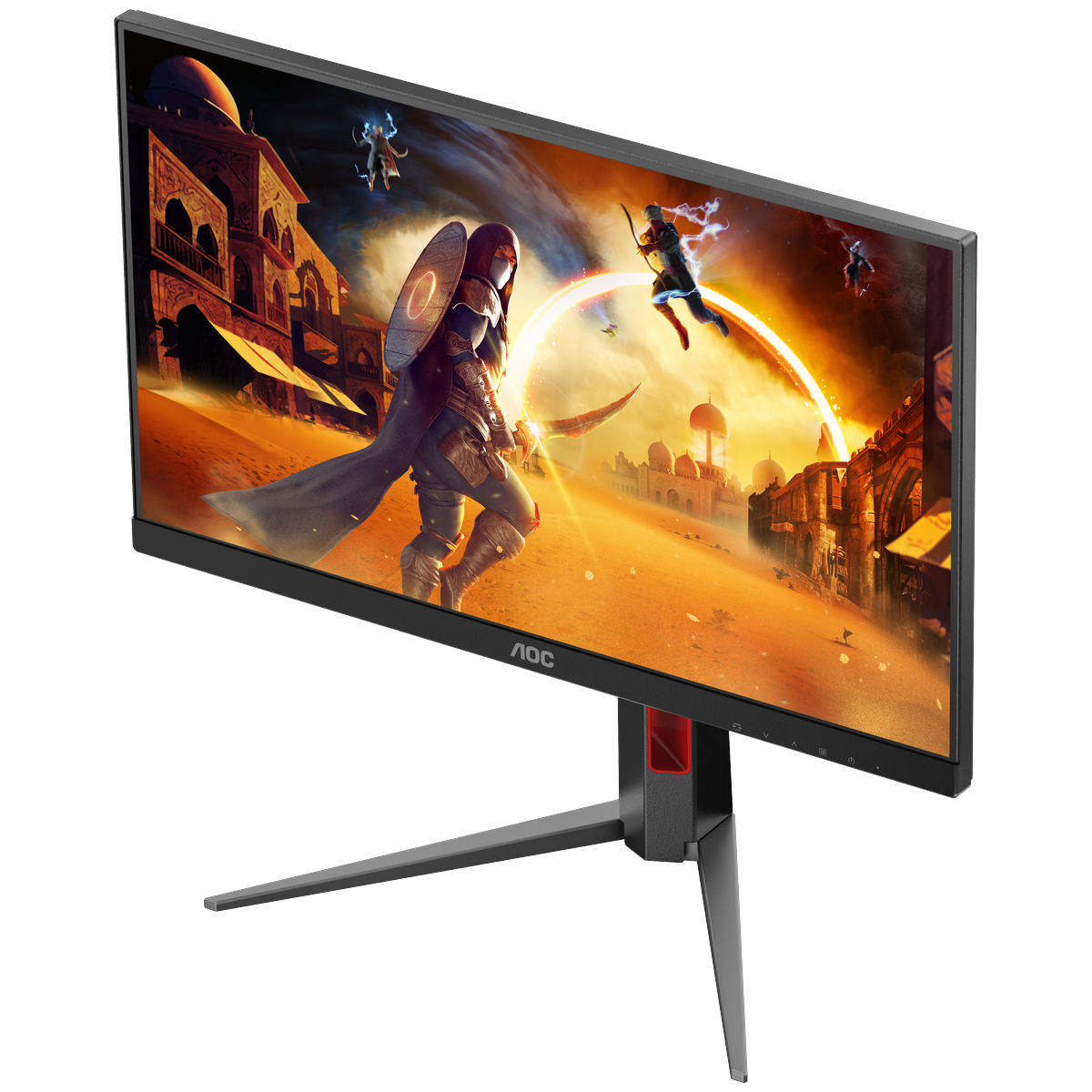 МОНИТОР 23.8" AOC 24G4HA Black с поворотом экрана (IPS, 1920x1080, 200Hz, 0.5 ms, 178°/178°, 300 cd/
