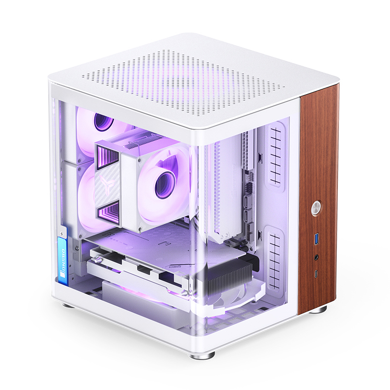 Корпус JONSBO TK-0 White, Desktop SFF, TG, no fan, 1xUSB-A 3.2 + 1xUSB-C 3.2, SFX PSU Support, mITX 
