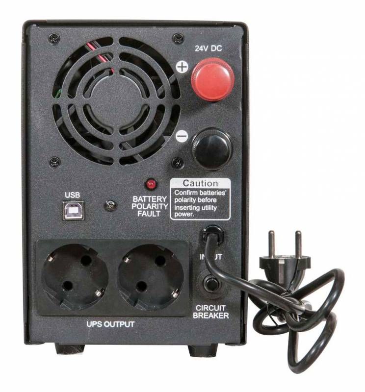 Источник бесперебойного питания Powercom Infinity, Line-Interactive, 1100VA/750W, Tower, Schuko, USB