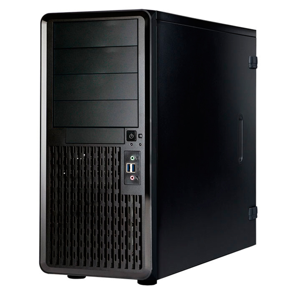 Корпус серверный Midi Tower InWin PE689 Black 750W P75F 80plus Gold USB3.0*2+A(HD)+front fan 120mm*1