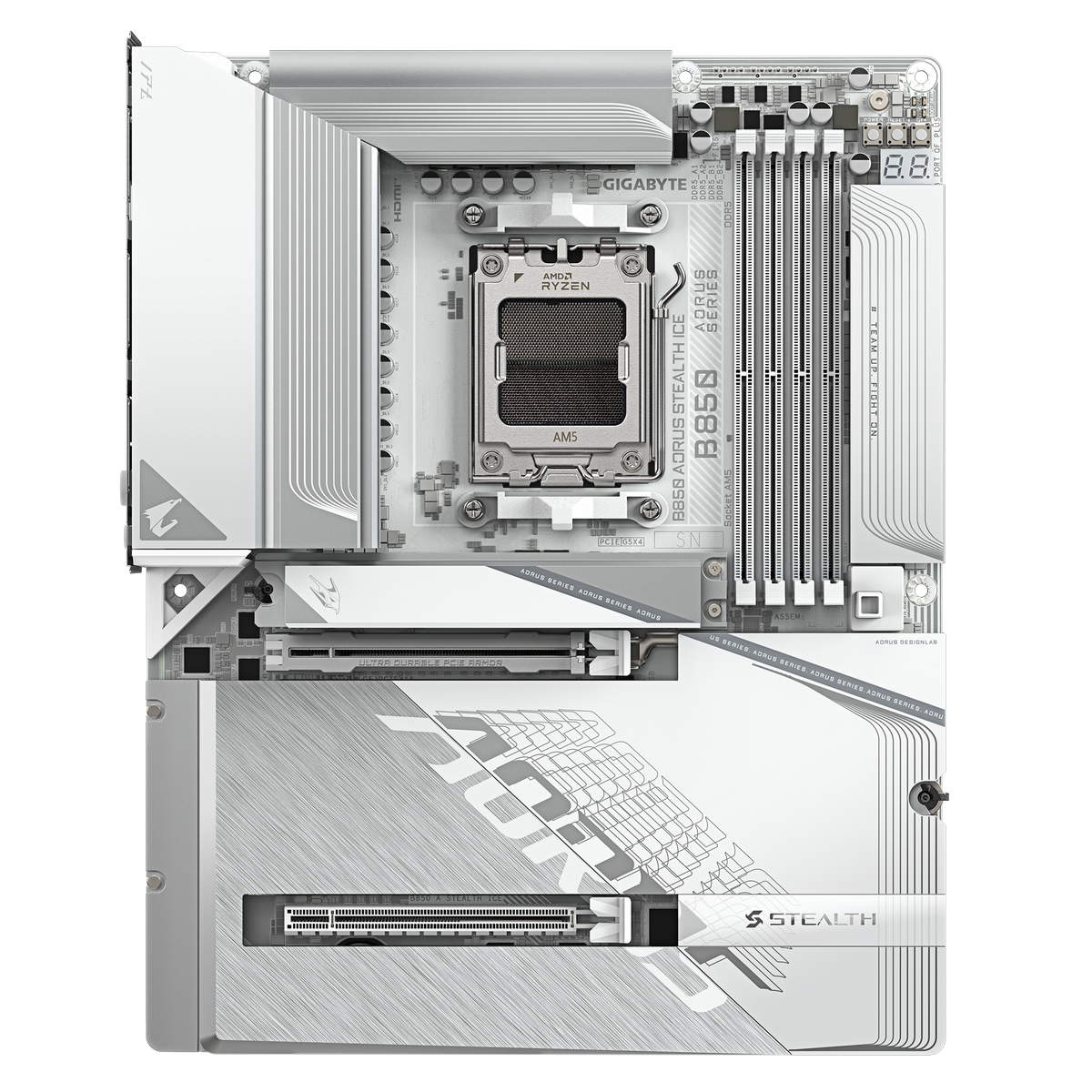 Материнская плата Gigabyte B850 AORUS STEALTH ICE, RTL