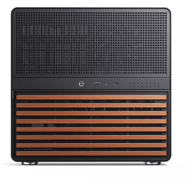 Корпус JONSBO N5, Mini-Tower, 3x120mm, 1xUSB-A 3.0 + 1xUSB-C 3.2, E-ATX, ATX, mATX, mITX Black