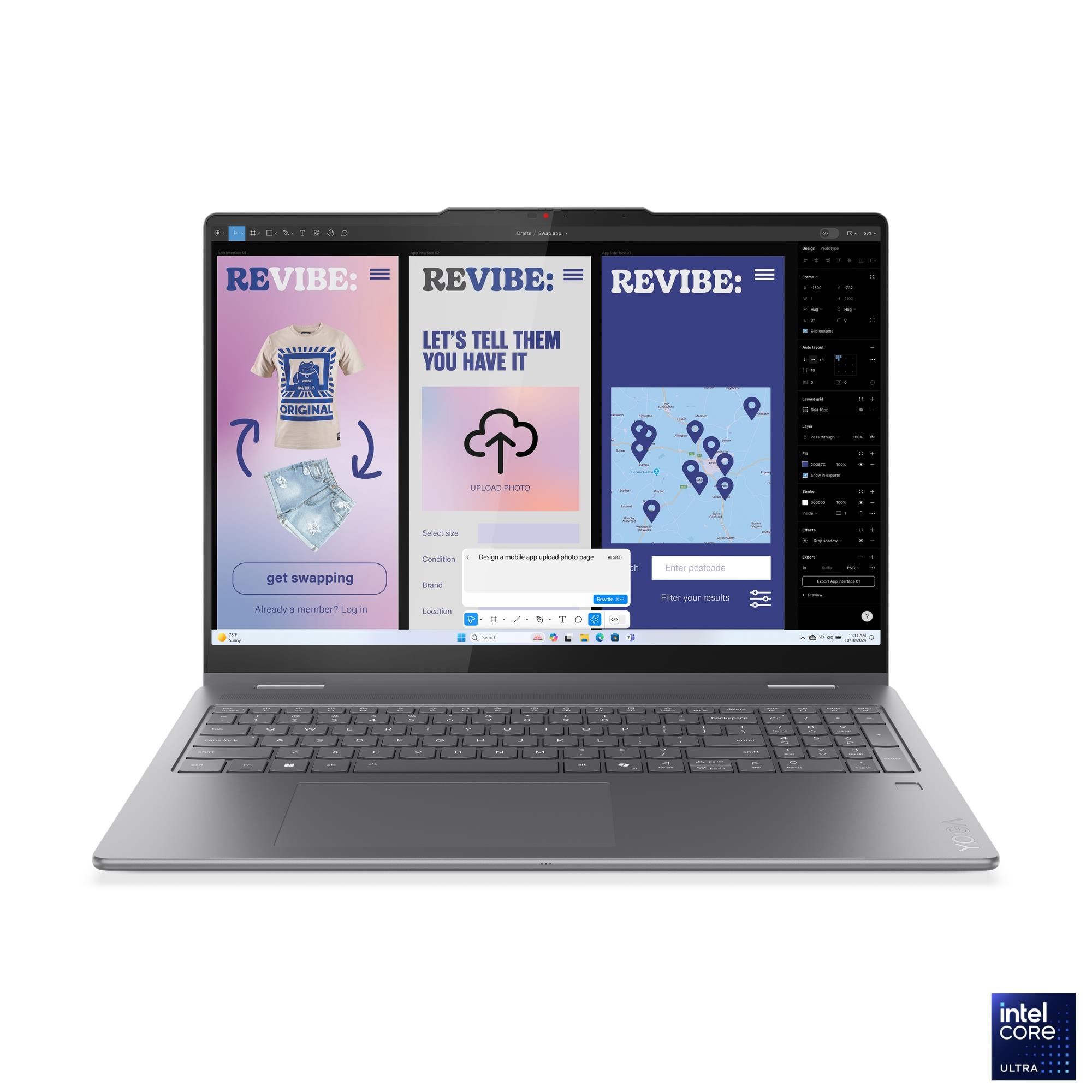 Ноутбук Lenovo Yoga 7 2-in-1 16ILL10 Intel Core Ultra 5 226V/16Gb (soldered D5)/SSD512Gb/UMA/16"/IPS