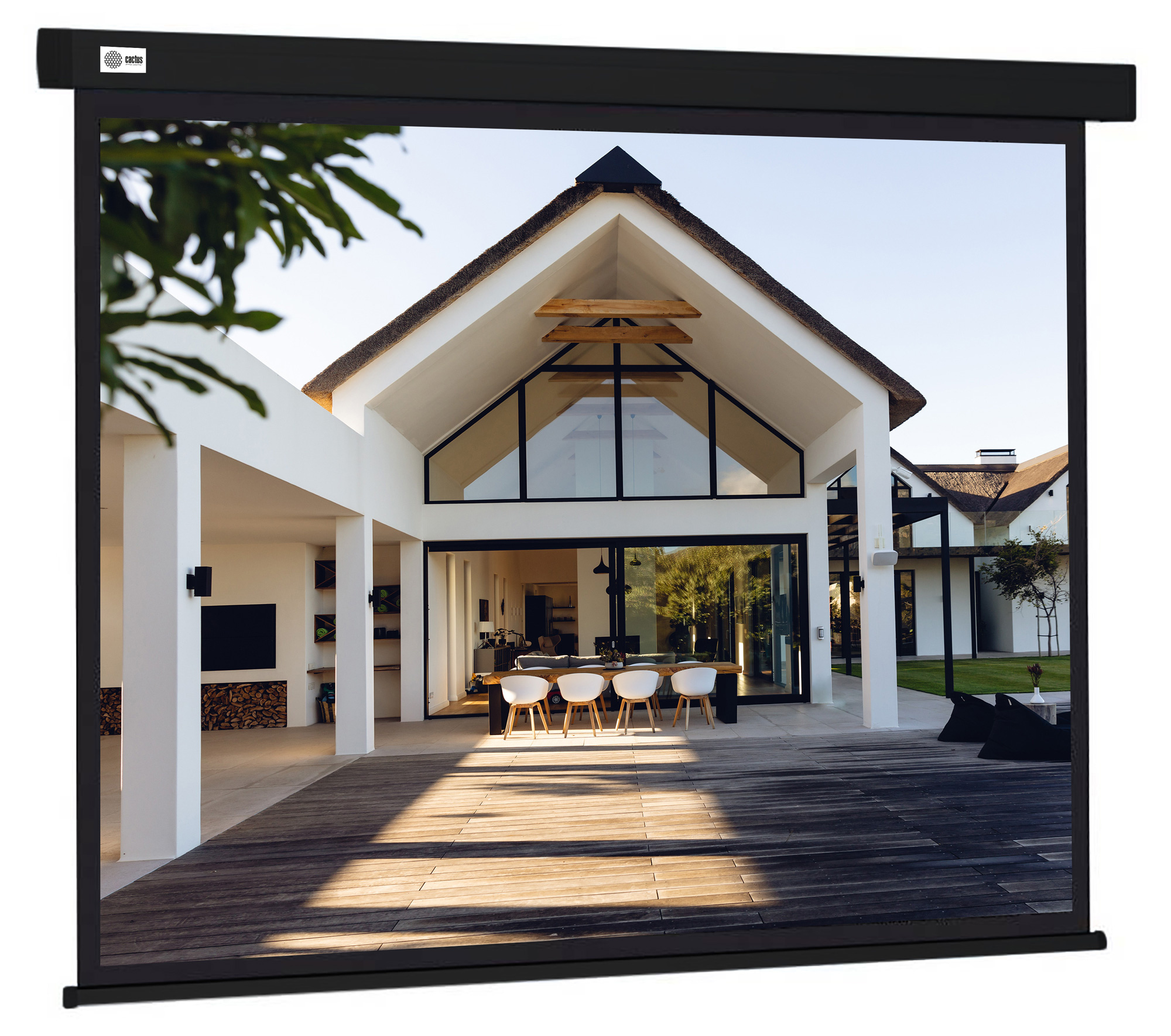 Экран Cactus 84" 128x170.7см Wallscreen CS-PSW-128X170-BK 4:3 настенно-потолочный рулонный черный