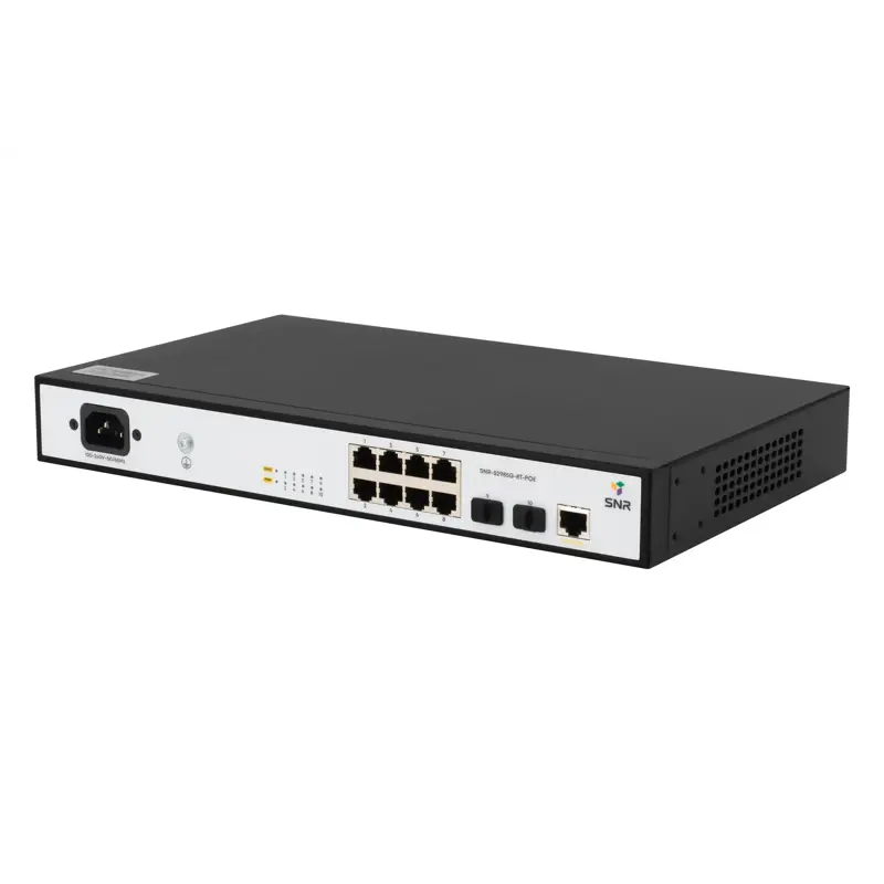 Коммутатор SNR SNR-S2985G-8T-POE (L2) 8x1Гбит/с 2SFP 8PoE 124W управляемый