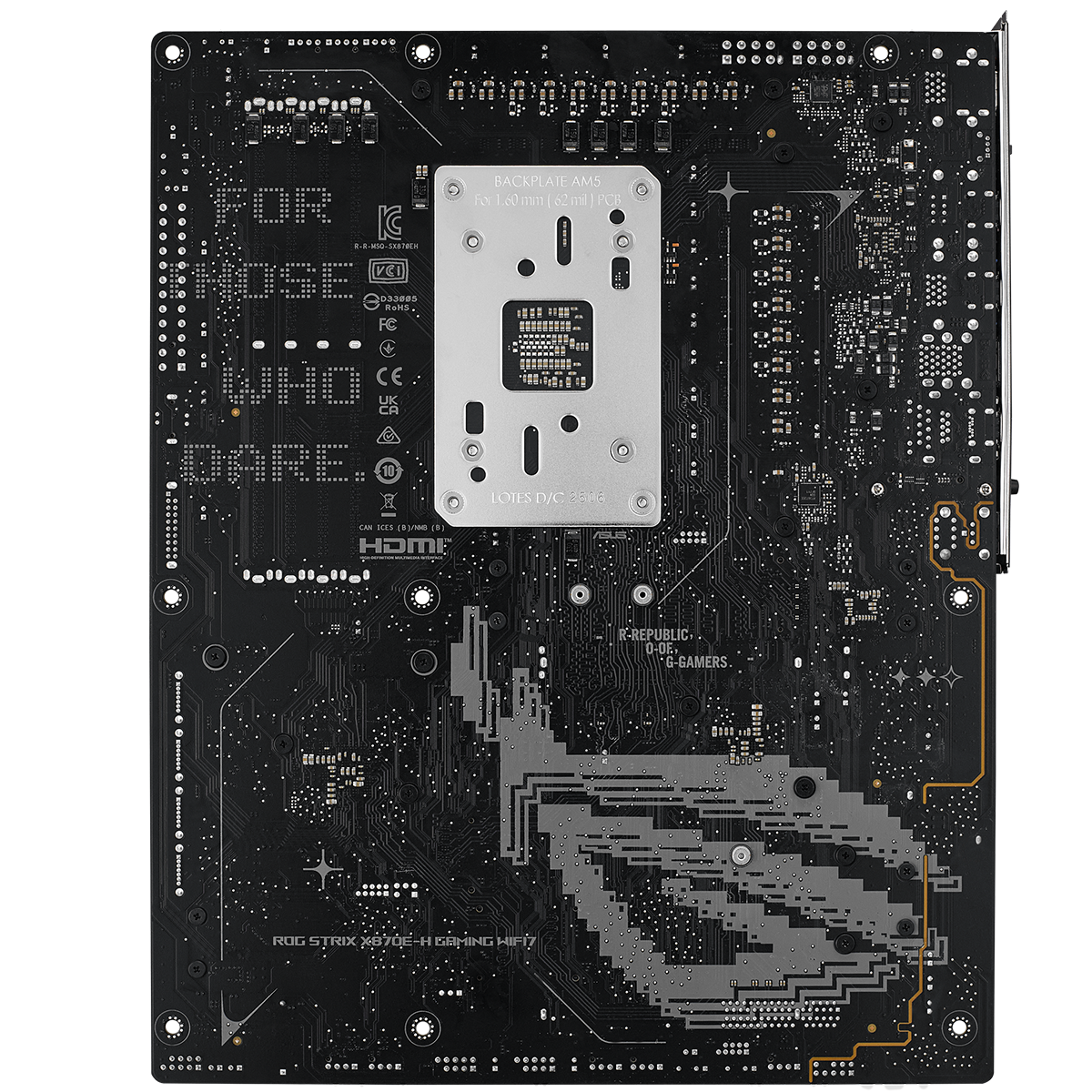 Материнская плата Asus ROG STRIX X870E-H GAMING WIFI7 Socket AM5 AMD X870E 4xDDR5 ATX AC`97 8ch(7.1)