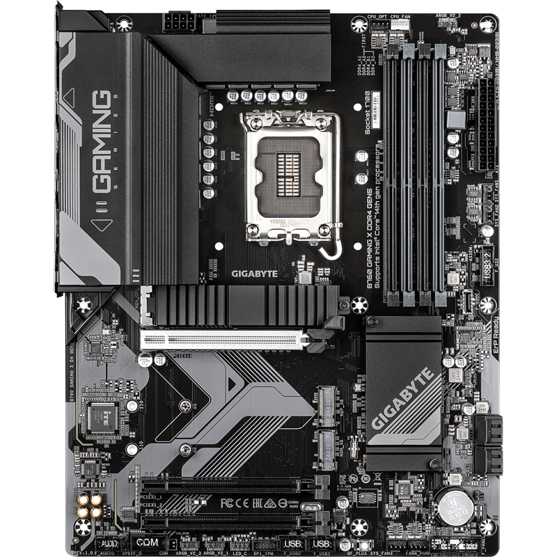Материнская плата Gigabyte B760 GAMING X D4 GEN5 Soc-1700 Intel B760 4xDDR4 ATX AC`97 8ch(7.1) 2.5Gg