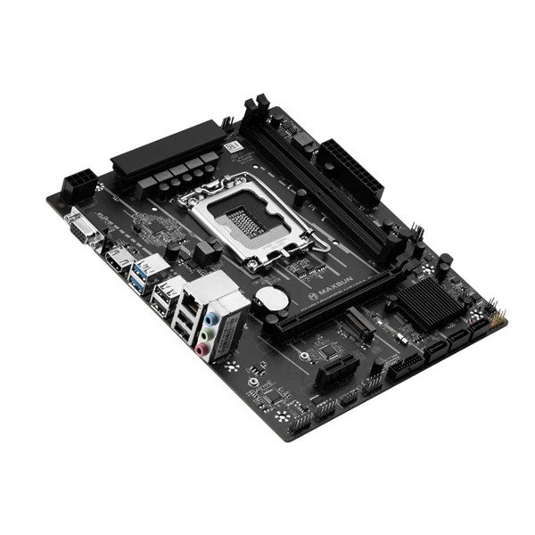 Материнская плата MAXSUN MS-Challenger H610M-D, LGA1700, H610, 2*DDR4, 3*SATA3, M.2, 2*USB 3.2, 4*US