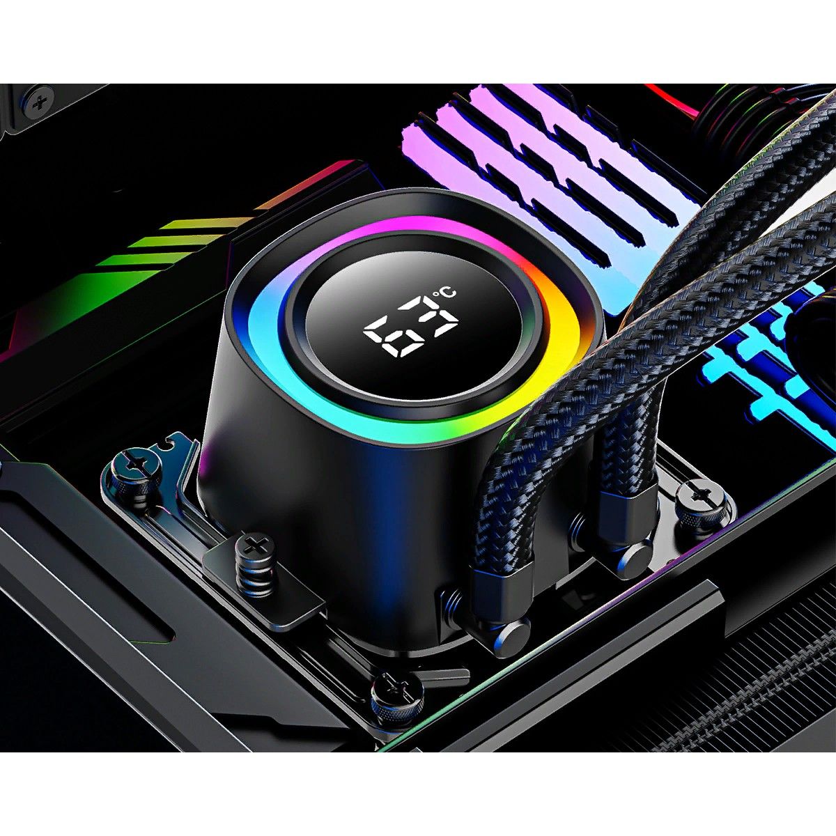 Система водяного охлаждения ID-Cooling FX360 TD ARGB Soc-AM5/AM4/1200/1700/1851 черный 4-pin 27.2dB 