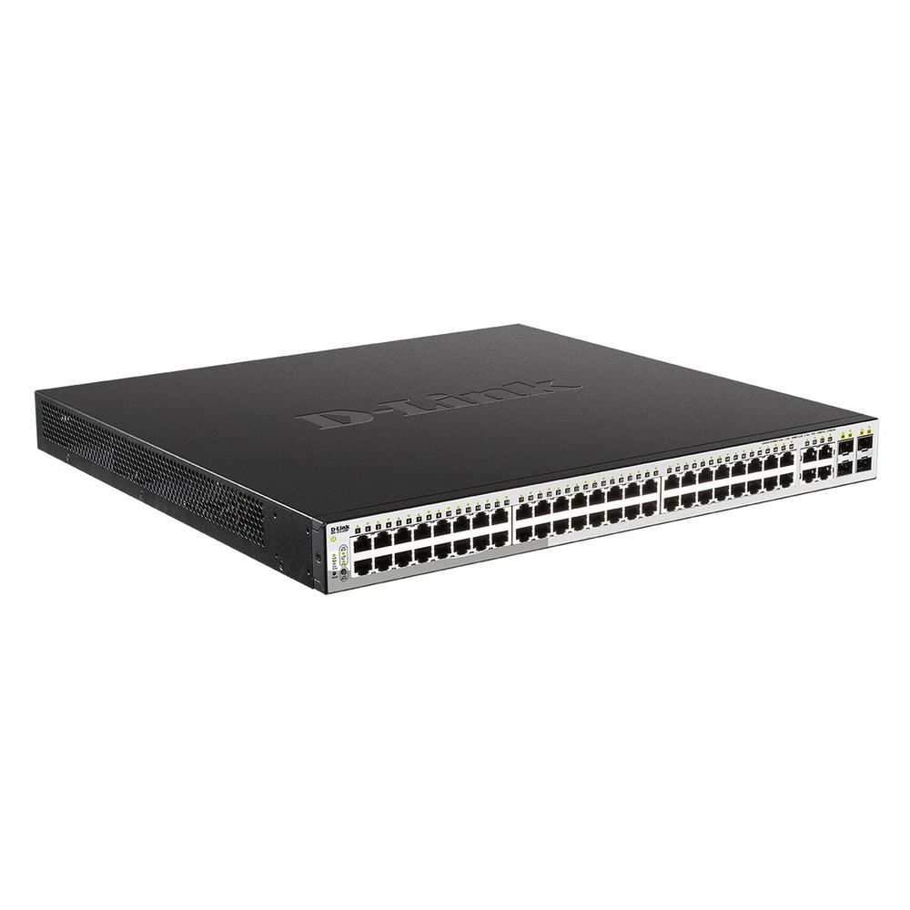 Коммутатор D-Link DGS-1210-52/F3A Настраиваемый L2 коммутатор с 48 портами 10/100/1000Base-T и 4 ком