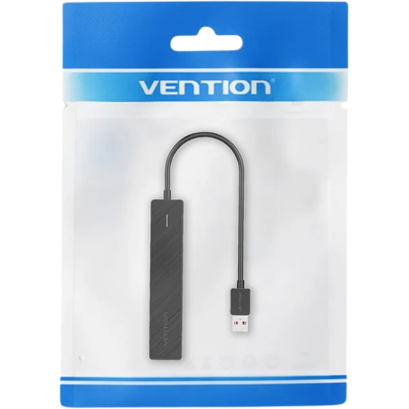Концентратор Vention USB 3.2 Gen 2 на 4 порта Черный - 0.15м.
