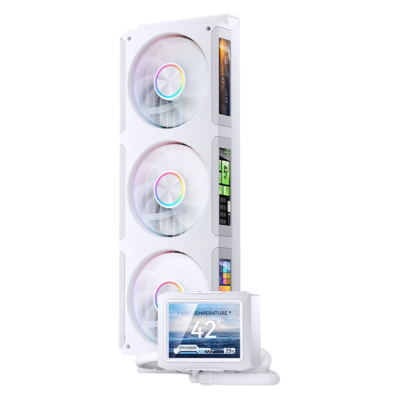 Система жидкостного охлаждения JONSBO TF3-360SCW White (320W, 360mm, LED, White, ARGB/ Fans: 3x120mm