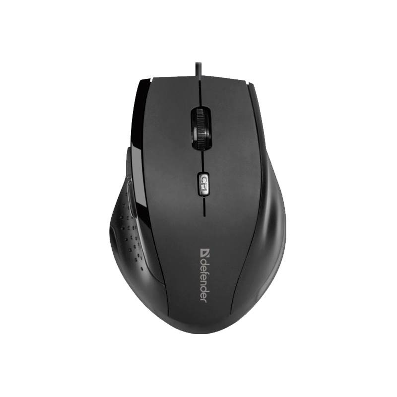 Мышь Defender Accura MM-362 черный оптическая 1600dpi USB 5but (52362)