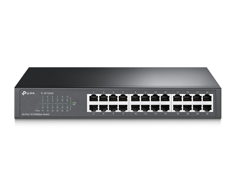 Коммутатор TP-Link TL-SF1024D (L2) 24x100Мбит/с неуправляемый