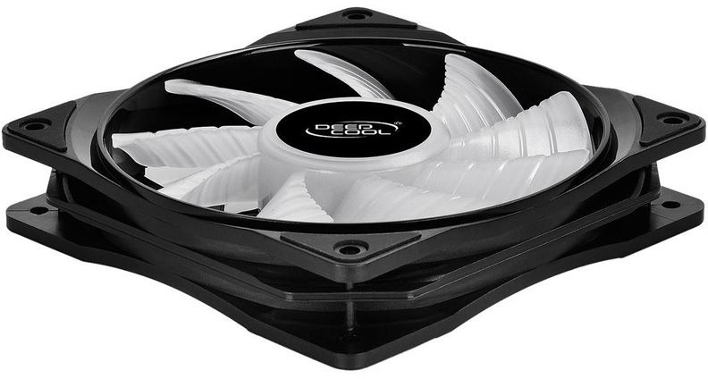 Вентилятор для корпуса Deepcool RF 120 RGB 120х120x25 черный 4-pin 27дБ (DP-FRGB-RF120-1C) Ret