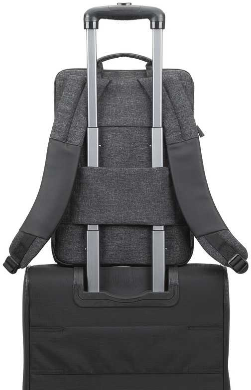 Рюкзак для ноутбука 15.6" Riva 8861 черный полиуретан/полиэстер (8861 BLACK)
