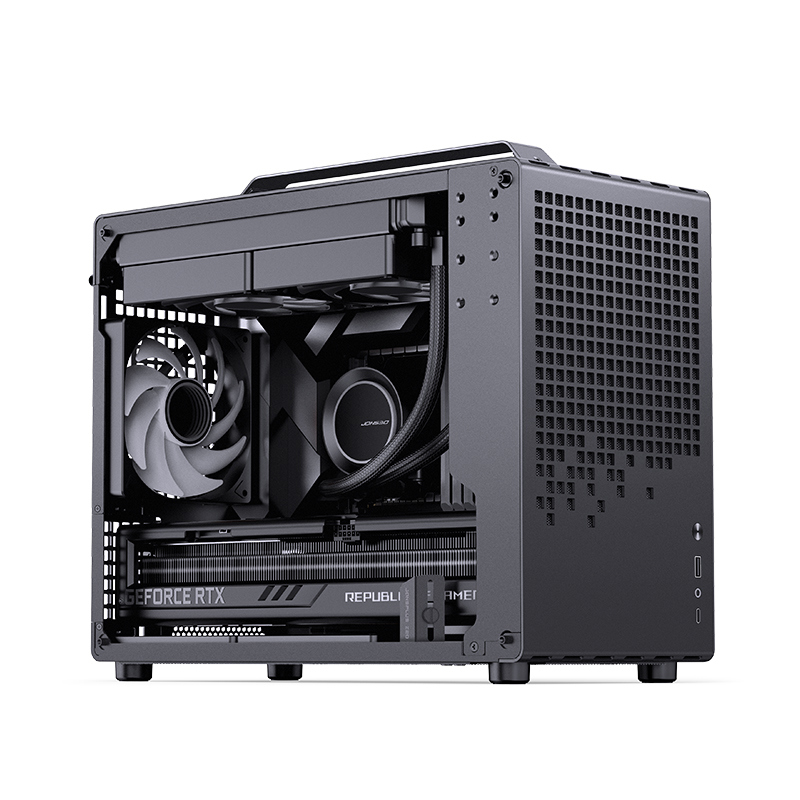 Корпус JONSBO Z20, Mini-Tower, TG, no fan, 1xUSB-A 3.2 + 1xUSB-C 3.2, mATX, mITX Black