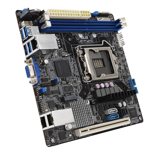 Материнская плата ASUS P12R-I LGA1200 mini-ITX 2xDDR4 PCIEx16 M.2 VGA 2xGLAN (507604)