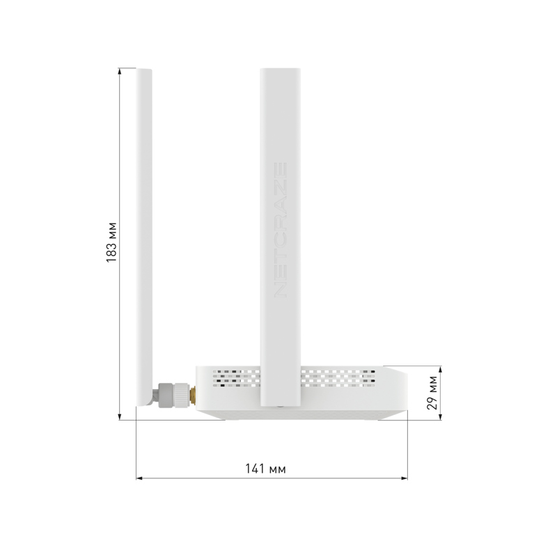 Роутер беспроводной Keenetic Netcraze Explorer 4G (NC-4910) AC1200 10/100BASE-TX/4G cat. 4 белый