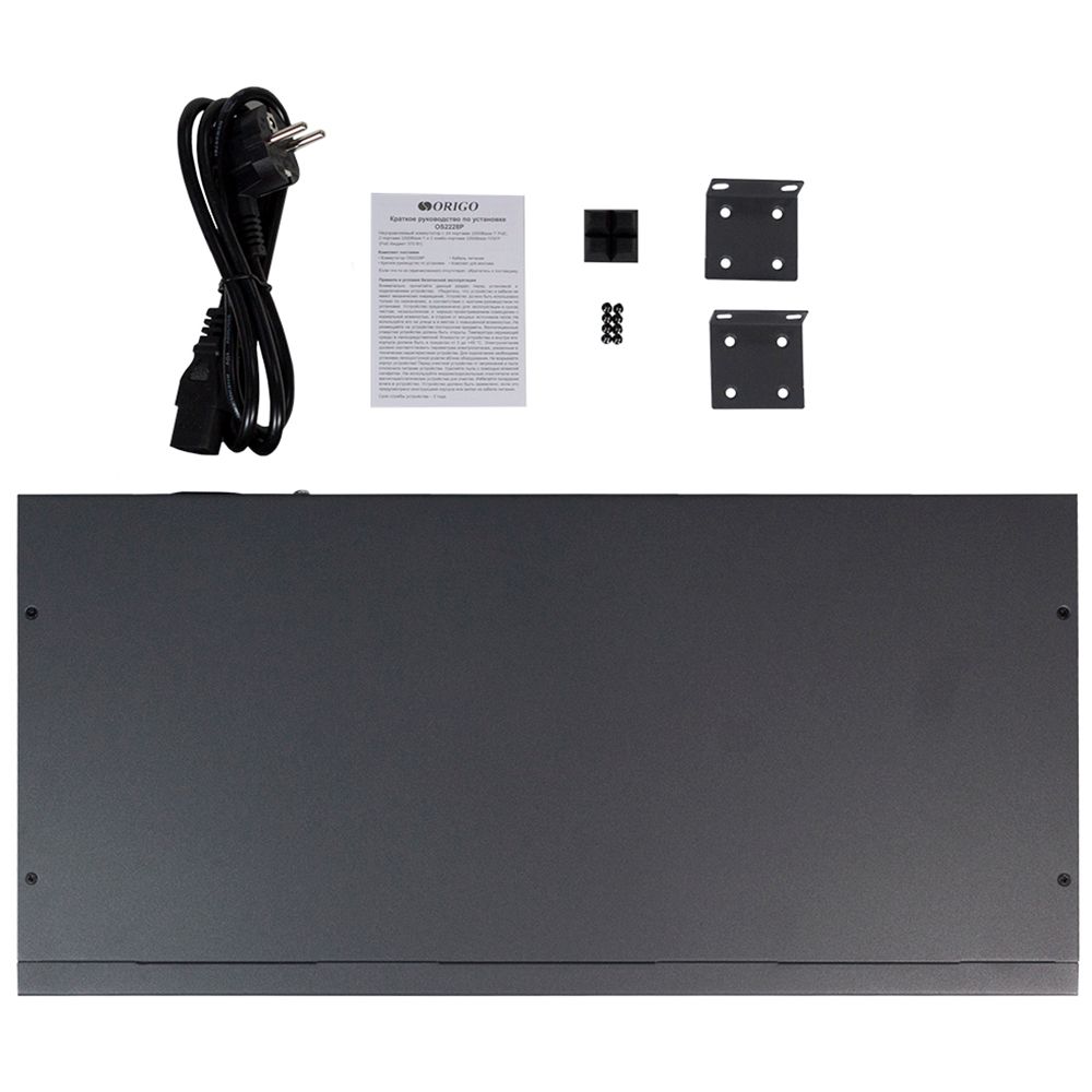 Коммутатор Origo OS2228P/370W OS2228P/370W/B1A (L2) 26x1Гбит/с 2SFP 24PoE+ 370W неуправляемый