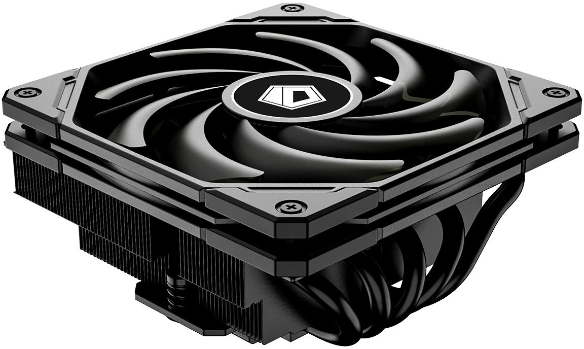 Устройство охлаждения(кулер) ID-Cooling IS-55 Soc-AM5/AM4/1200/1700/1851 черный 4-pin 31.2-31.2dB Al